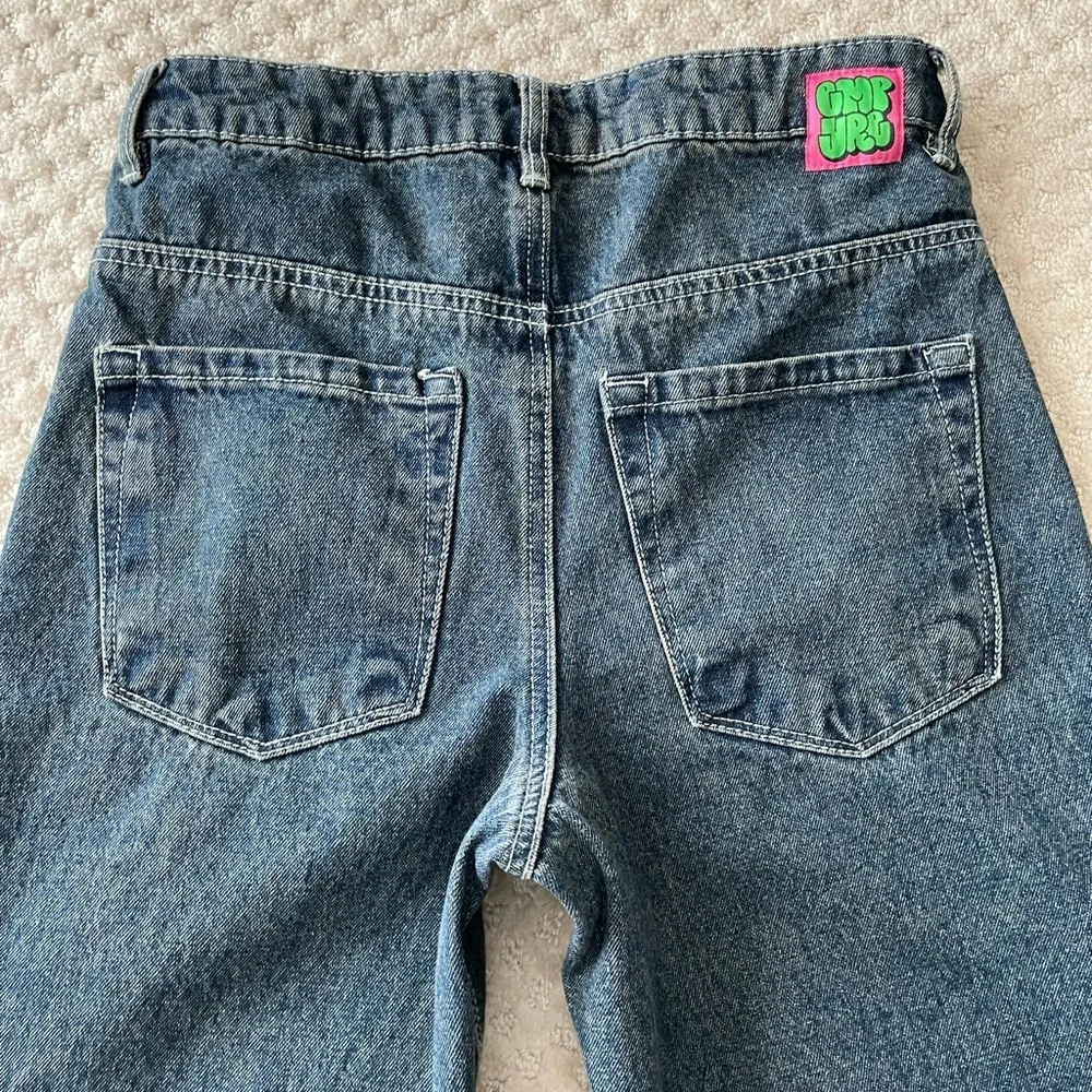 Empyre Loiter Blue Straight Leg Jeans High Waisted Denim Dark Wash 2 Zumiez - Picture 11 of 13